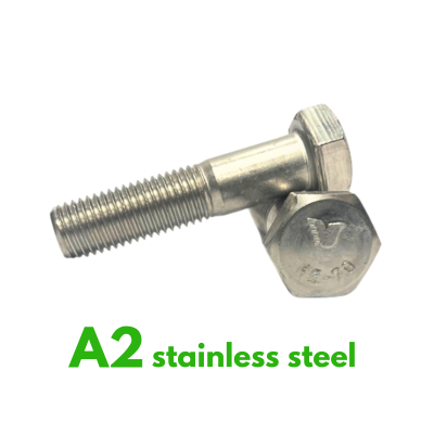 M5 X 60 A2 STAINLESS HEX BOLTS DIN931 / ISO4014