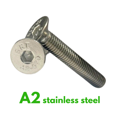 M3 X 6 A2 ST/ST CSK SOCKET SCREWS DIN7991 / ISO10642