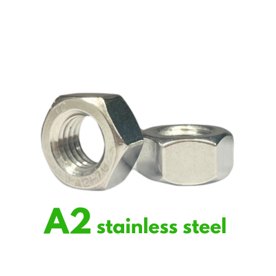 M3 A2 STAINLESS STEEL HEX FULL NUTS DIN934