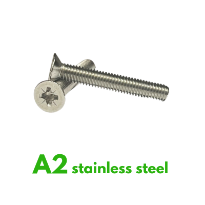 M2.5 X 6 A2 ST/ST POZI CSK M/C SCREWS DIN965 / ISO7046-1