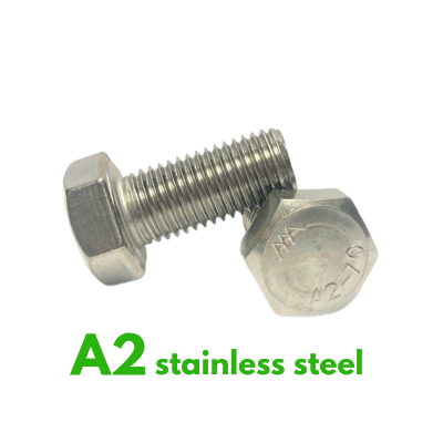 M3 X 8 A2 STAINLESS HEX SETSCREWS DIN933 / ISO4017