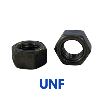 10UNF S/C HEX FULL NUTS