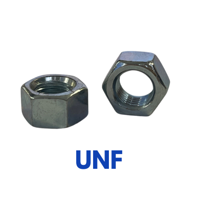 4UNF Z/P HEX FULL NUTS