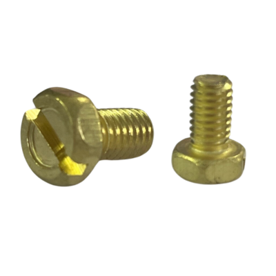 M6 X 10 BRASS SLTD HEX SETSCREWS