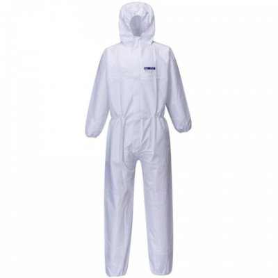 ST40 DISPOSABLE  MICROPOROUS COVERALL WHITE 2XL